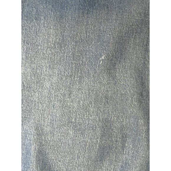 Liz Claiborne Lizwear Women 8 denim Jean Long Skirt Button Front Tie Waist Slit - Picture 9 of 11